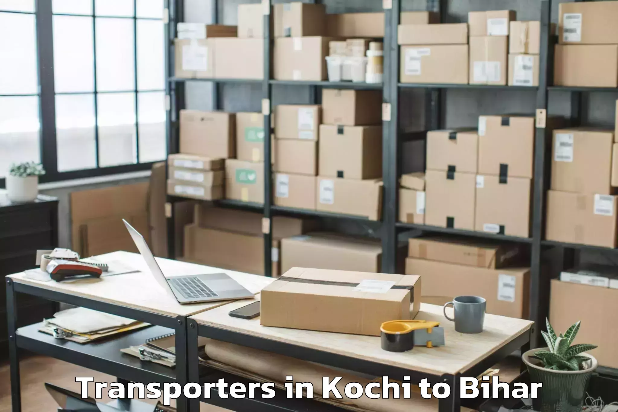 Top Kochi to Tilouthu Transporters Available